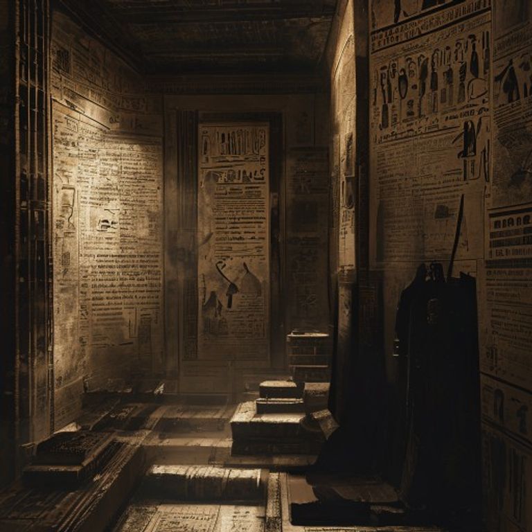 Ancient Egypt declassified archives hidden history alternative Egyptology illustration