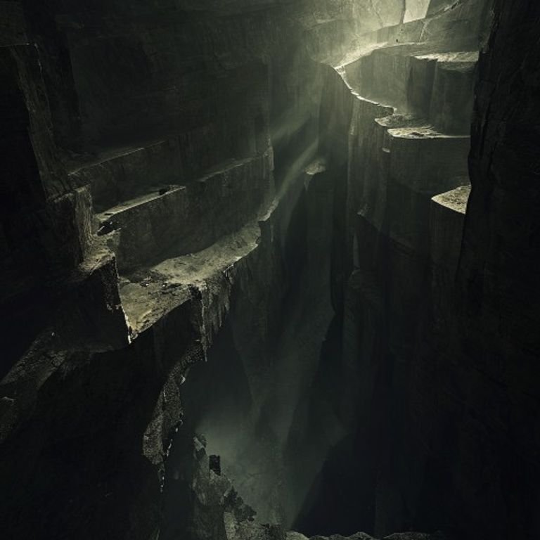An artistic rendering of a luminous subterranean city, hinting at Agartha's mystical inner-earth civilization, surrounded by ancient, glowing crystals.